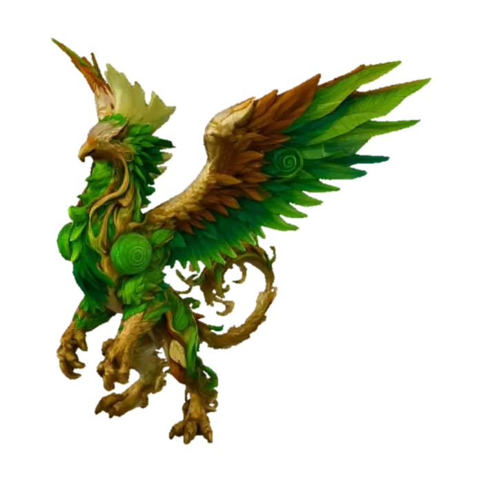 Verdant Gryphon - Fabled 的 AI 生成 3D 模型
