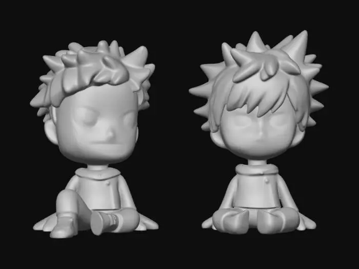 3D model for Two Spiky Friends