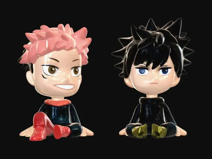 3D model for Two Spiky Friends