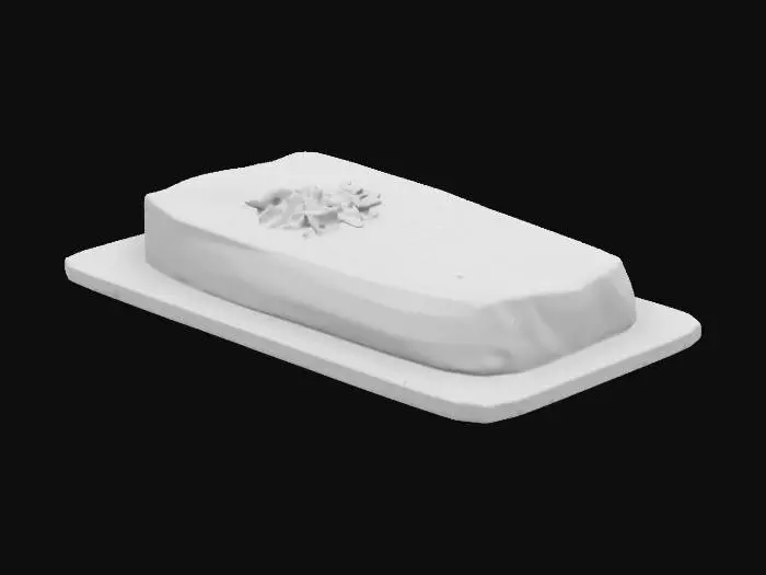 3D model for ein saftiges steak auf einem holzbrettchen mit rosmarin und pfeffer oben drauf