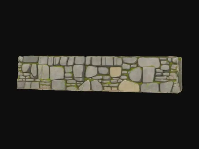 3D model for megalith wall, huge megalith stone structure
