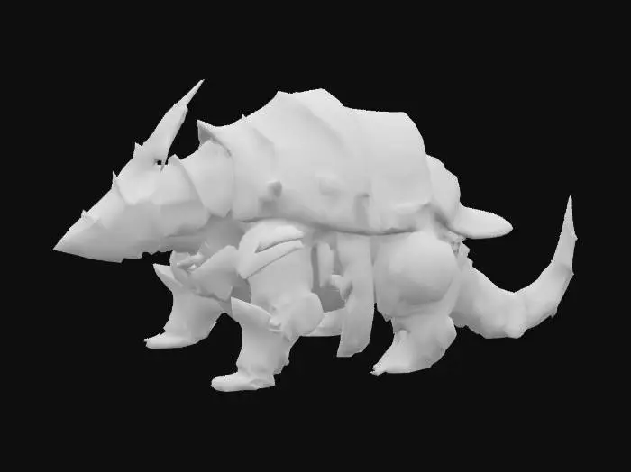 3D model for Metal Armadillo