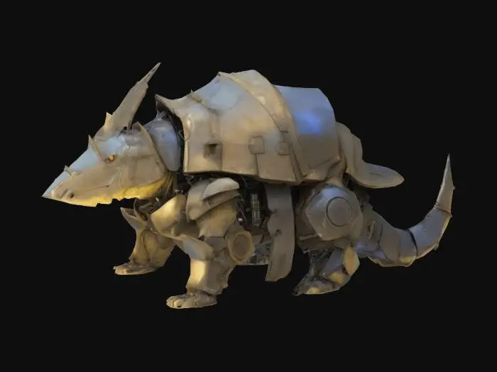 3D model for Metal Armadillo