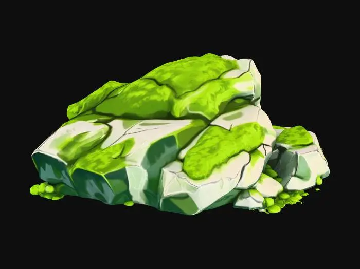 3D model for Mossy Boulder