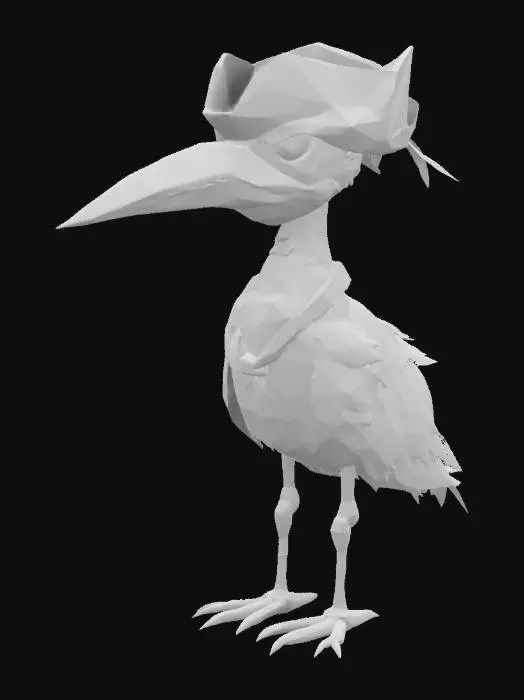 3D model for Aviator Heron, #game figure#