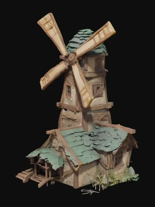 3D model for Solitary Windmill
