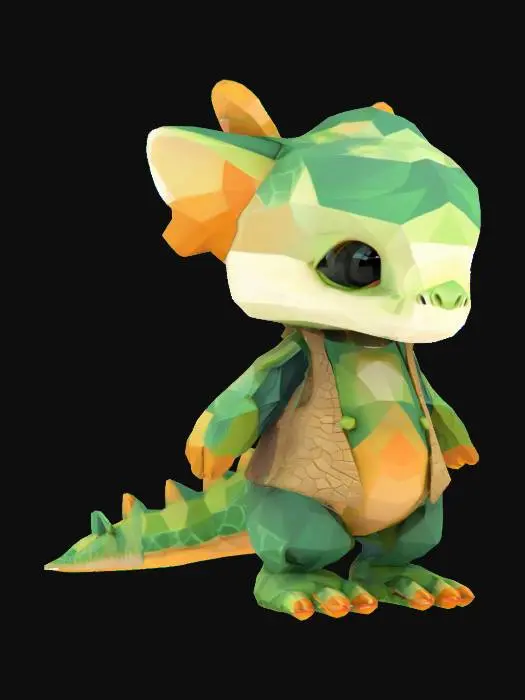 3D model for Polygonal Dragonling