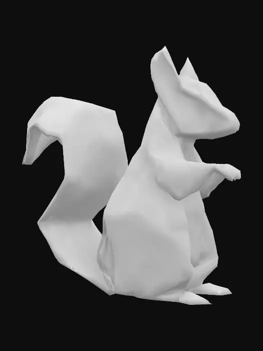 3D model for Origami Squirrel Delight