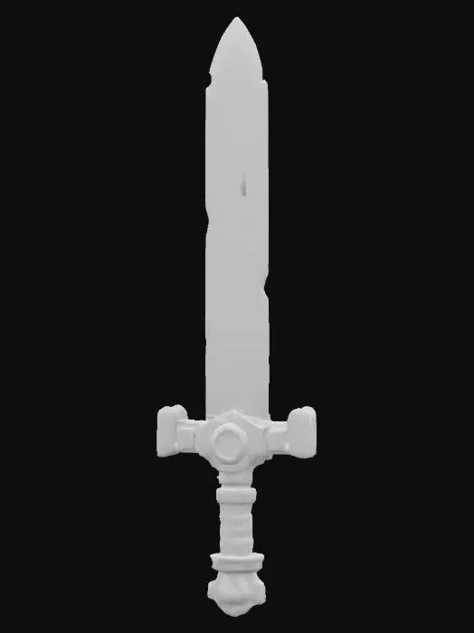 3D model for Emerald Blade, #SketchTo3D#