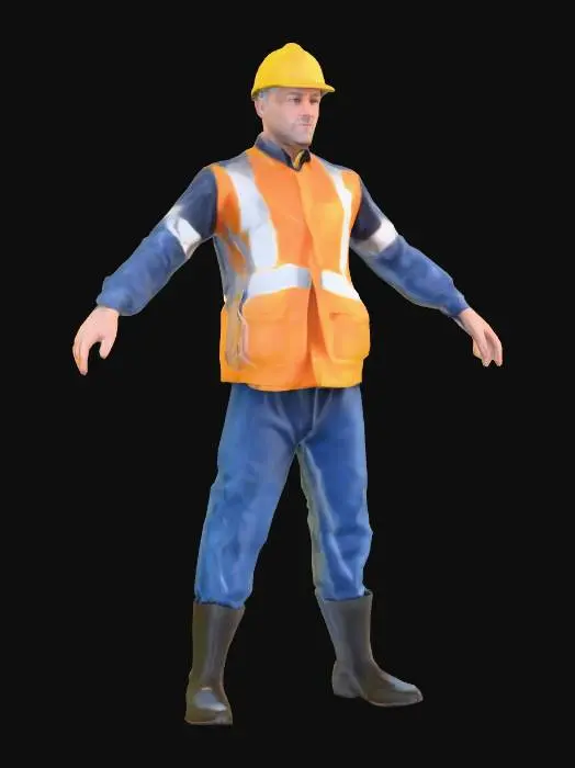 3D model for Construction Worker Model