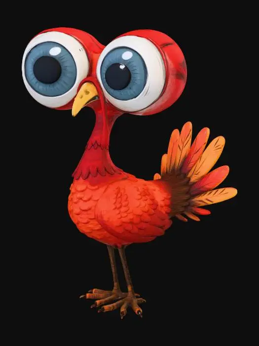 3D model for Wide-Eyed Gobbler, #Thanksgiving#