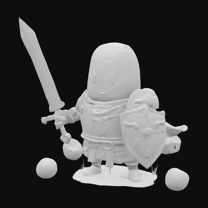 3D model for [Germany] Spud Knight, #AroundTheWorld#