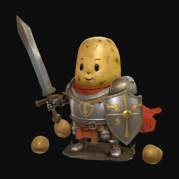 3D model for [Germany] Spud Knight, #AroundTheWorld#