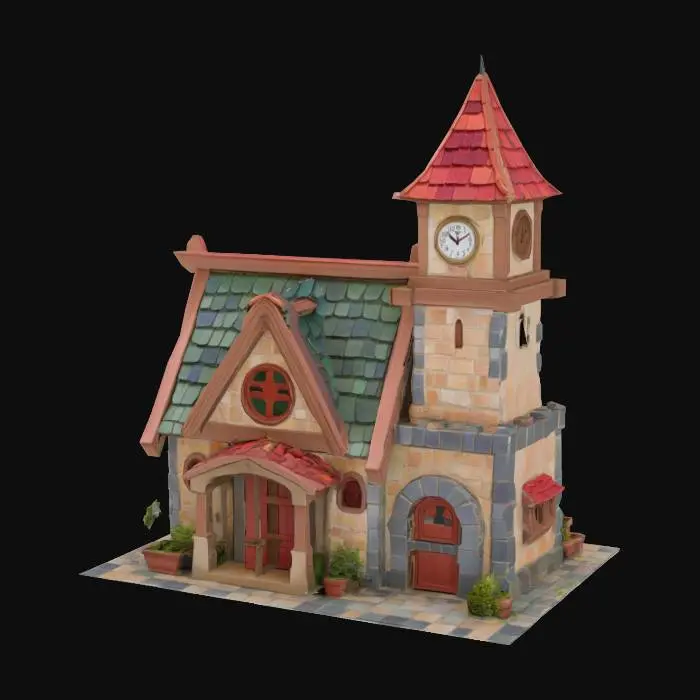 3D model for Clocktower Cottage