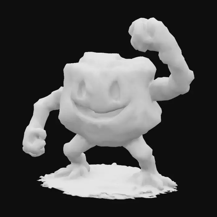 3D model for Rocky Grin, #SketchTo3D#