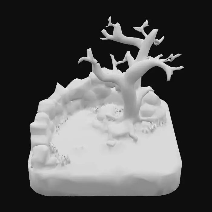 3D model for Desert Oasis