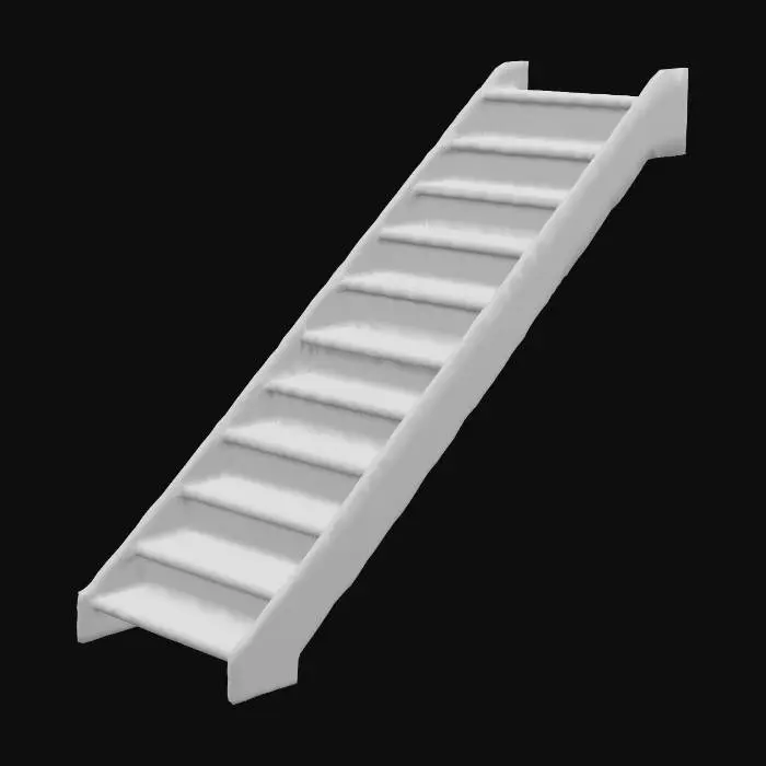 3D model for Wooden Steps Illustration