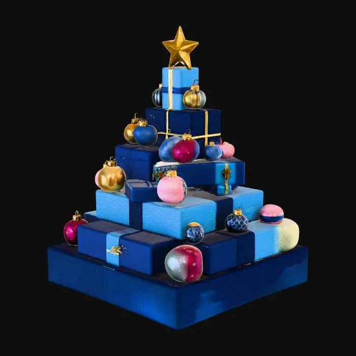 3D model for Holiday Gift Tower, #Christmas2025#