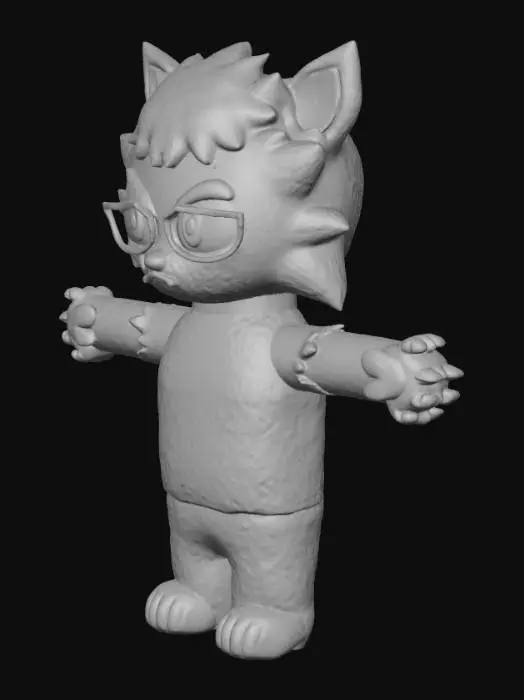 3D model for Marshall the wolf
