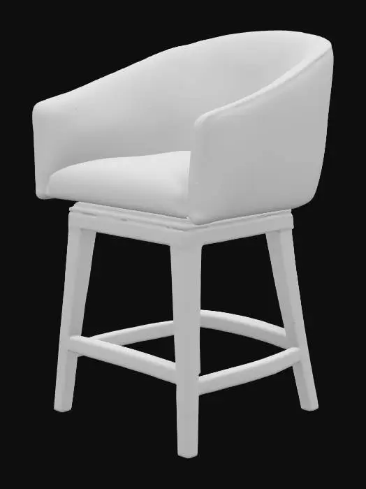 3D model for Cozy Swivel Barstool