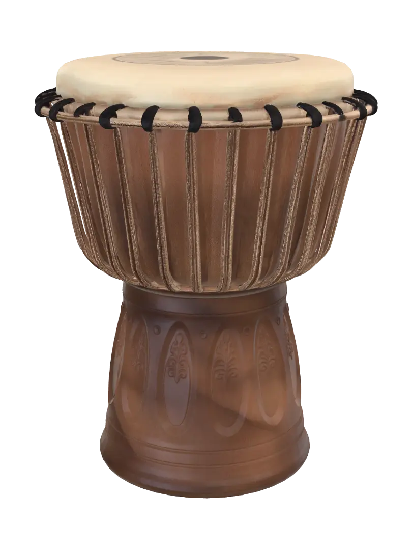 ein typische afrikanische djembe - Rhythm 3D model, vytvořený pomocí AI