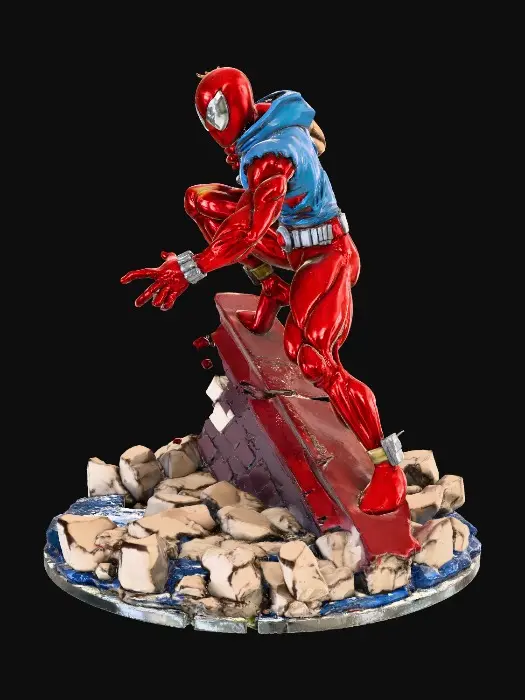 3D model for Scarlet SpiderWebbed Vigilante