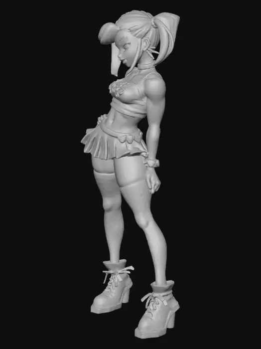 3D model for Skater Style Anime Girl