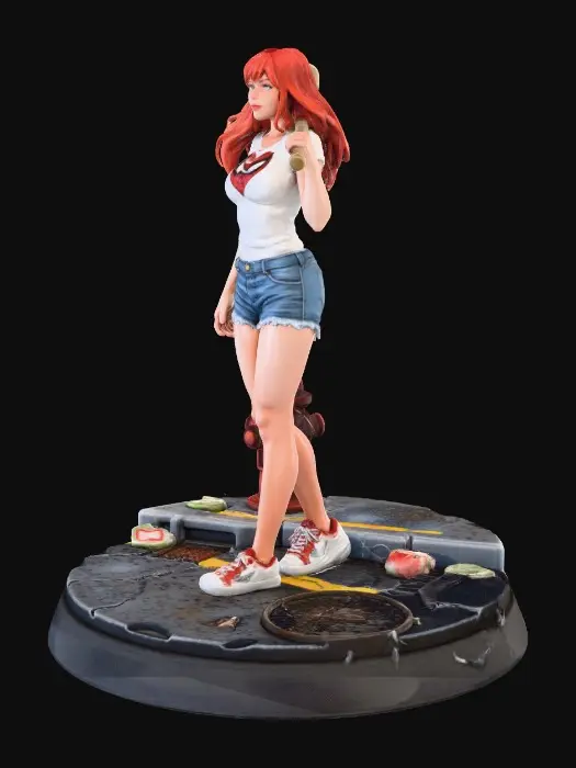 3D model for Mary Jane with Bat