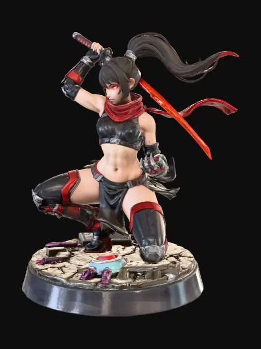 3D model for Katana Girl