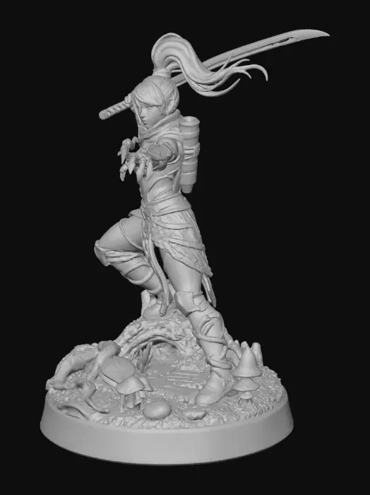 3D model for Katana Girl - Last Stance