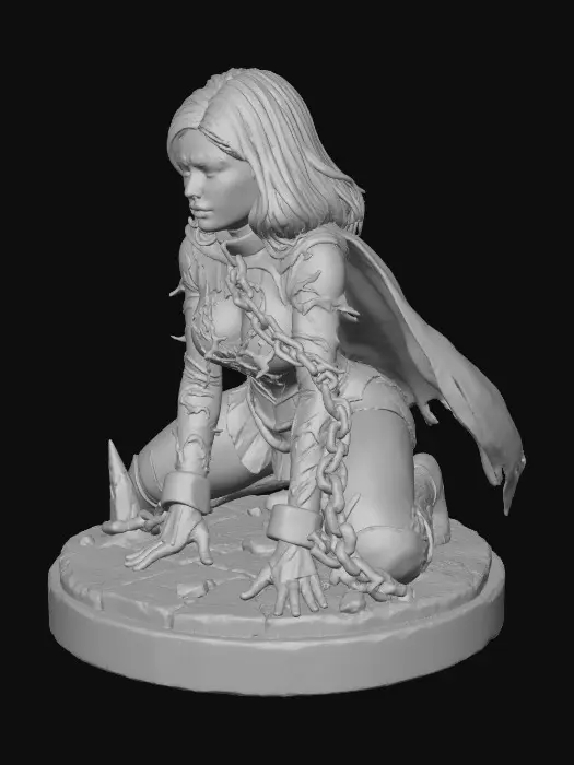 3D model for Supergirl - Fallen on Knees