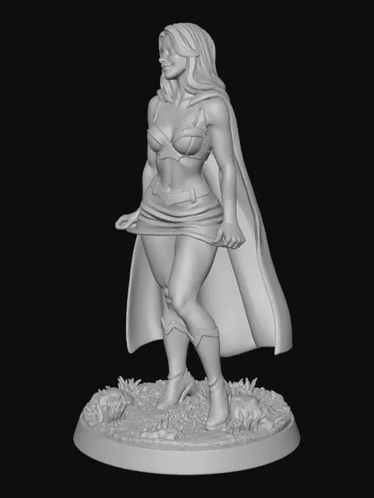 3D model for Supergirl - Flirting