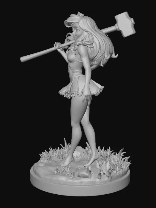 3D model for Ariel with Sledge Hammer