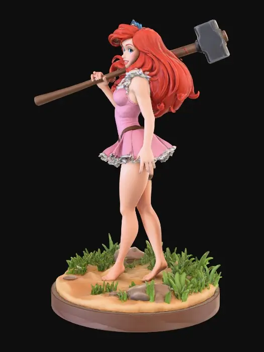 3D model for Ariel with Sledge Hammer