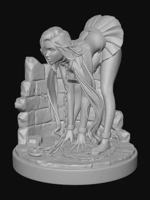 3D model for Supergirl in the dungeon