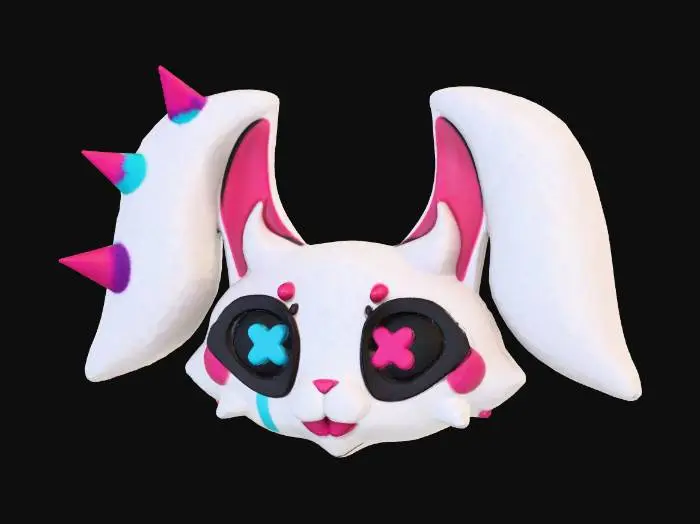 3D model for Spiky Bunny Delight