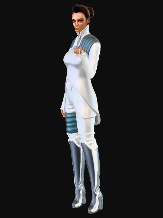 3D model for Female Human Scientist