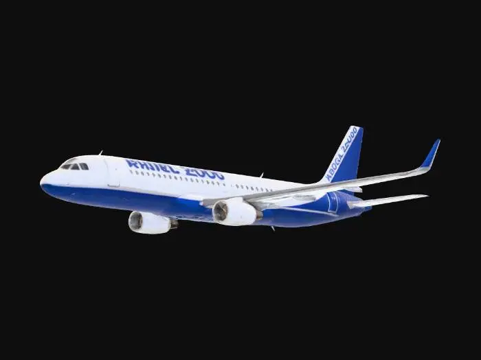 3D model for KABOLİ DEL 200 marka yolcu uçağı