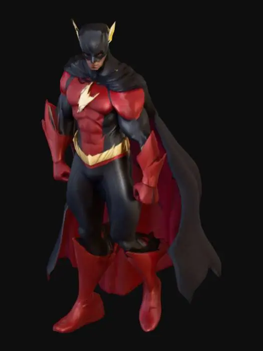 3D model for A comic-style character that looks cool