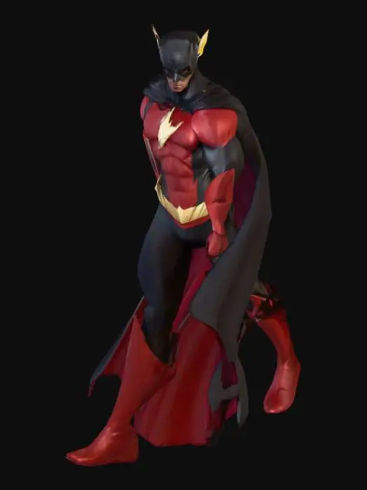 3D model for A comic-style character that looks cool