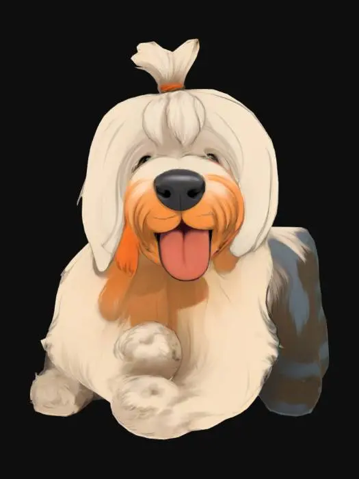 3D model for Bowser the sheepdog