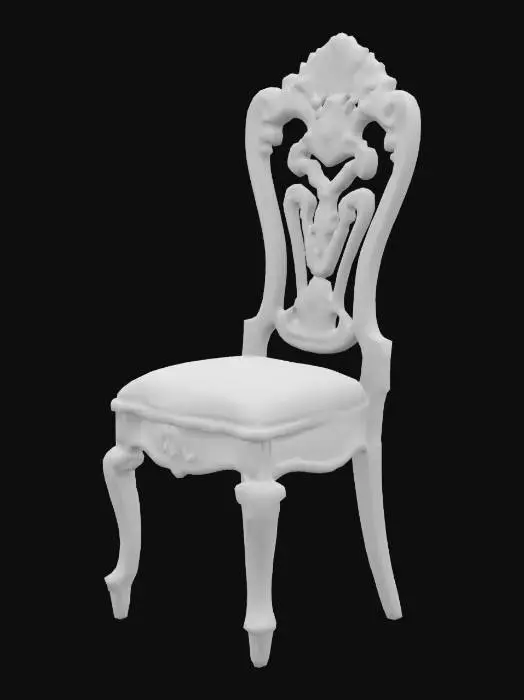 3D model for 18th century wooden chair
