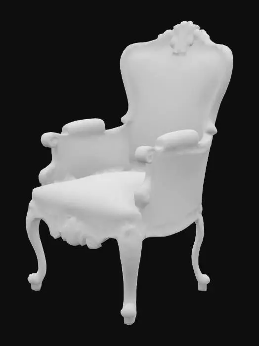 3D model for 18th century wooden chair
