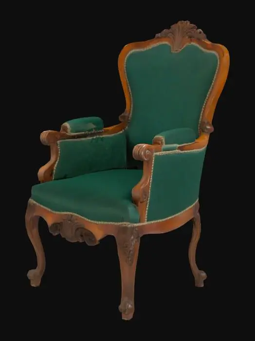 3D model for 18th century wooden chair
