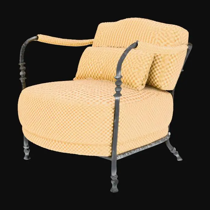 3D model for Cozy Checkered Chair