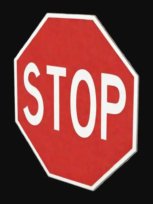 3D model for Stop Sign