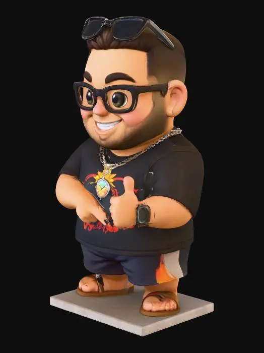 3D model for Beach Thumbs Up