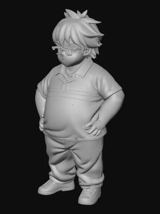 3D model for Determined Hero