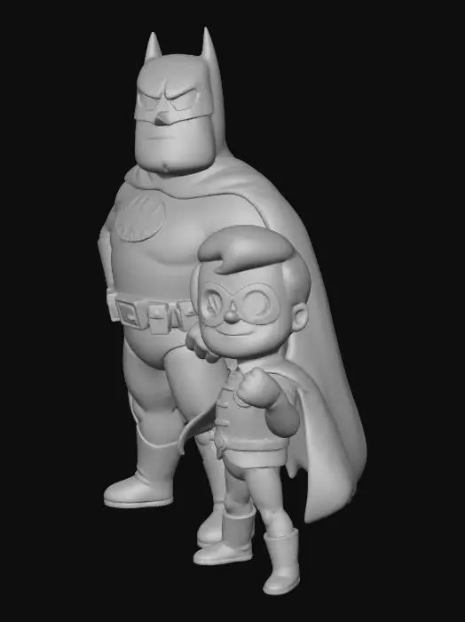 3D model for Dynamic Duo Vigilantes
