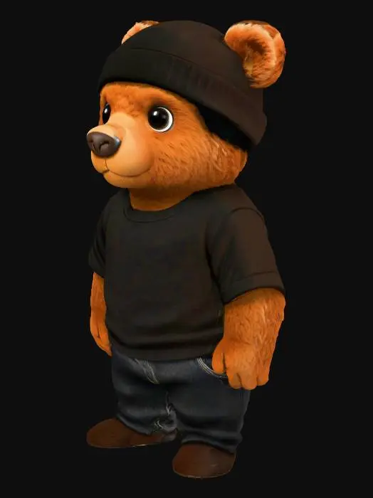 3D model for Bear in a Beanie